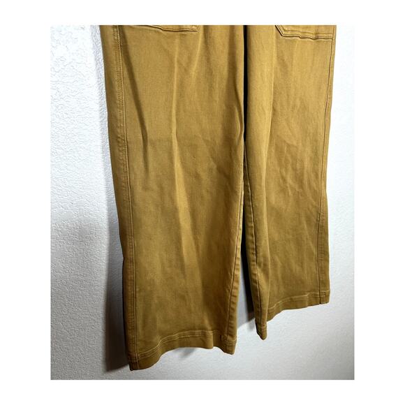 EVERLANE Dark Tan Wide Leg Crop Pant Size 8 High Rise - Picture 3 of 8